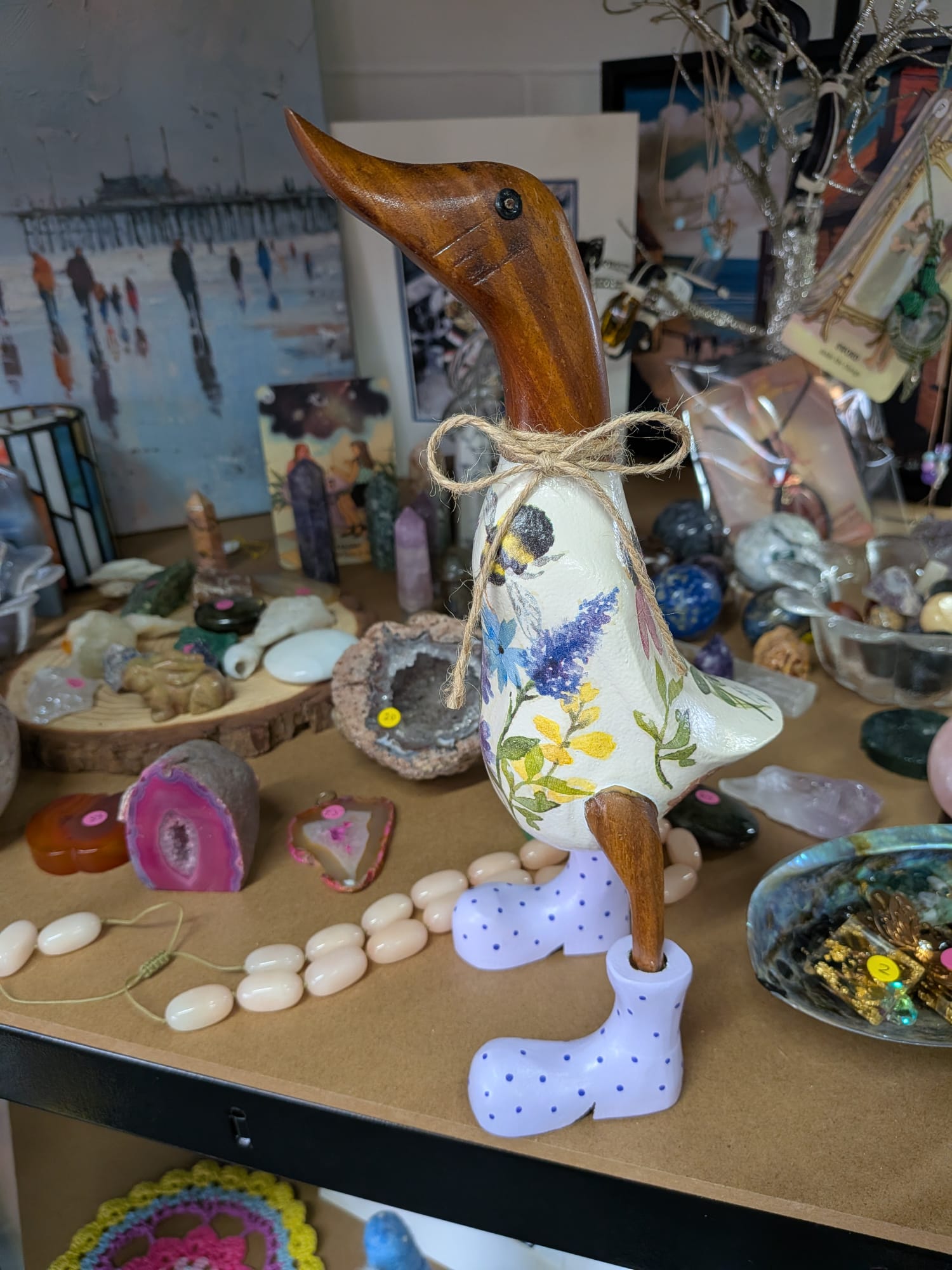 Decoupage Wooden Duck